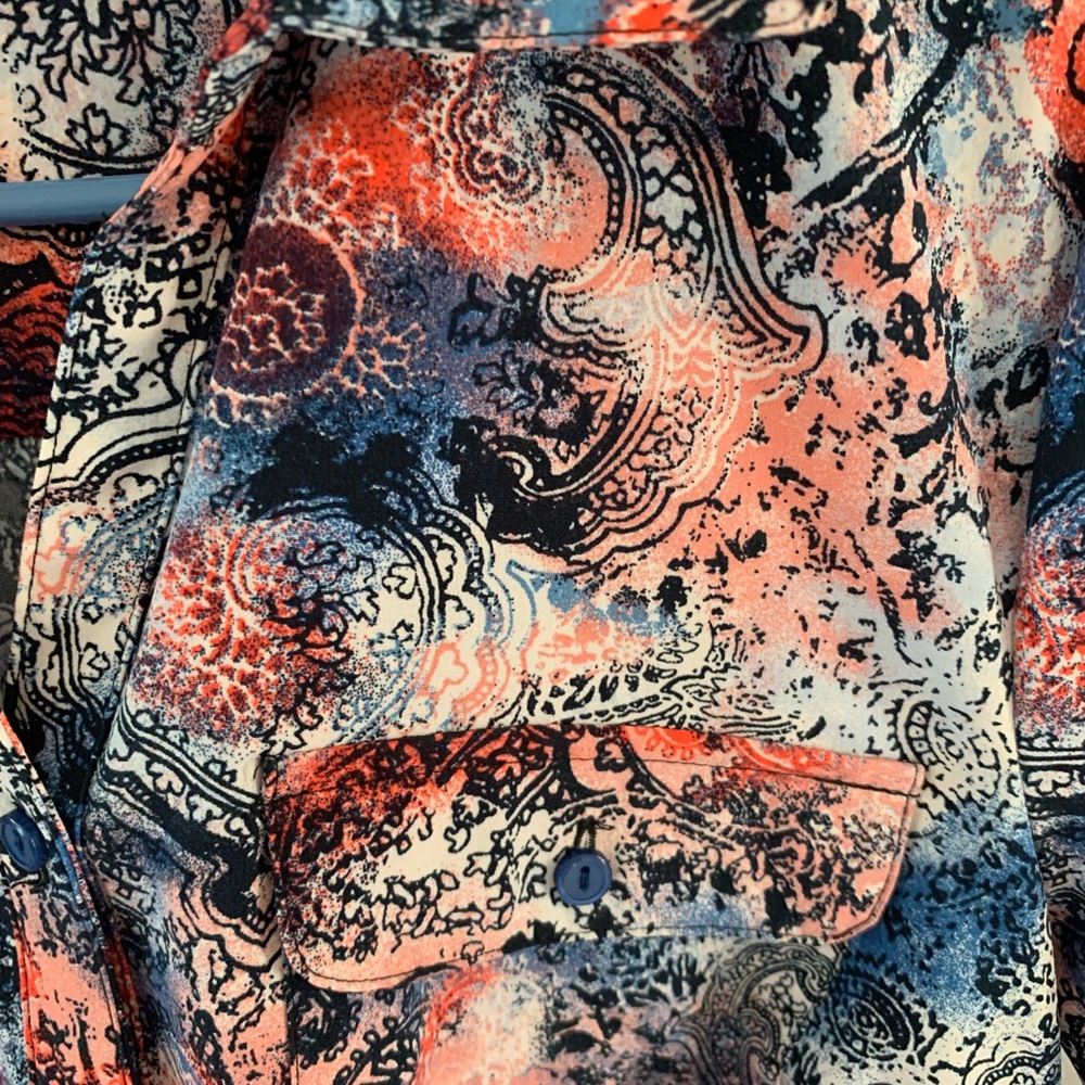 Notations Button Down With Paisley Pattern - Picture 15 of 15